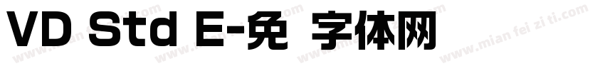 VD Std E字体转换